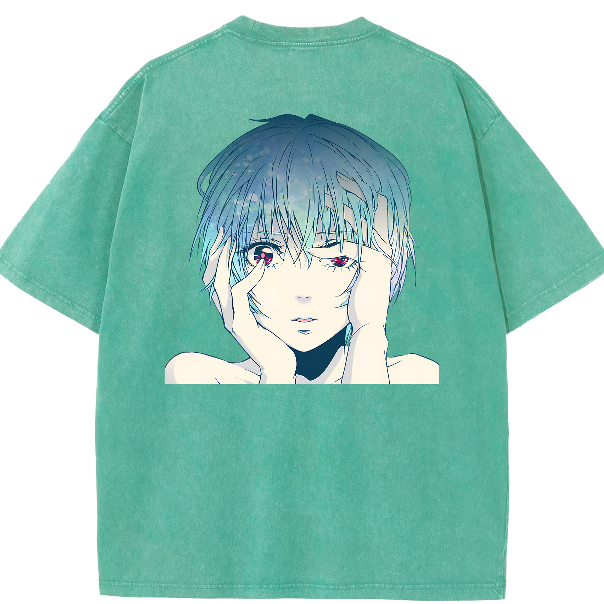 （画像用） EVA 新世紀エヴァンゲリオン 綿100% ヴィンテージ風 半袖Tシャツ（背面プリント）